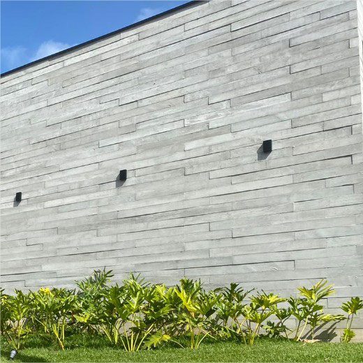 réguas cimentícias com estética de concreto armado